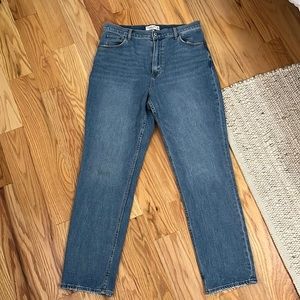 Abercrombie ankle straight ultra high rise